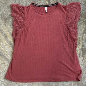 Women’s Pink Short Sleeve Top- Size L
